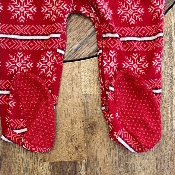 Two Way Zip Fleece Footie Pajamas - Picture 3 of 6